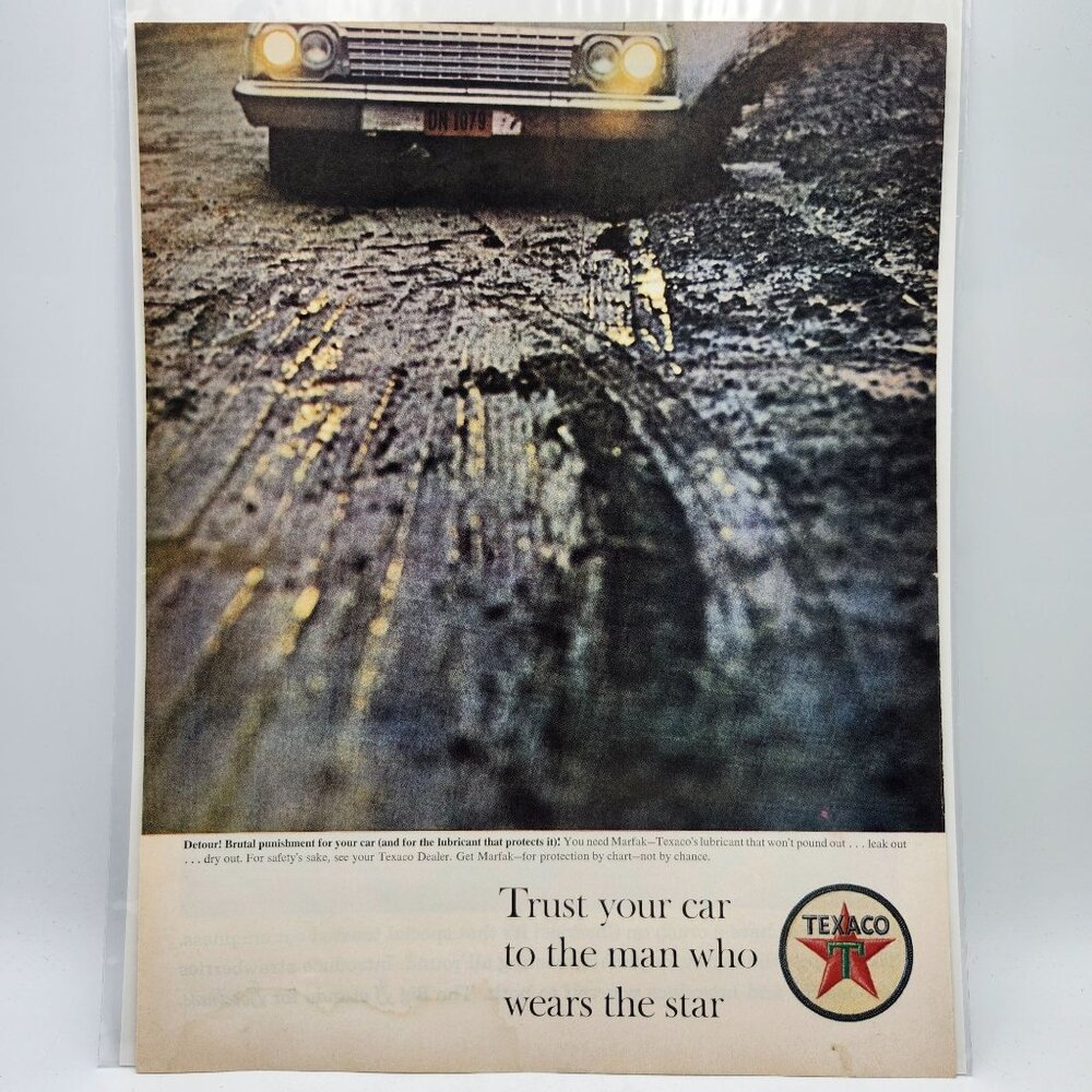 Vintage 1960s Texaco Cheerios LIFE Magazine Print Ad Page